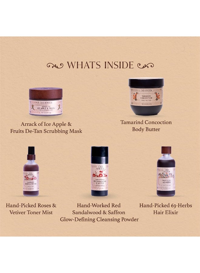 old school Yours, Curated | Gift Box for Glowing Skin | Luxury Wedding Gift | Natural Skincare Gift Box - Image 3